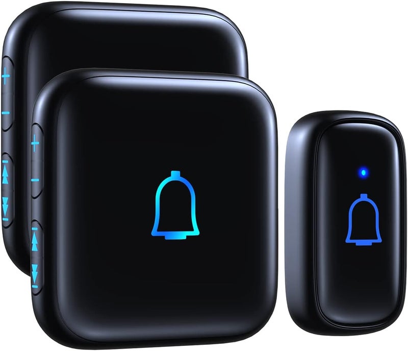 LeadGo Wireless Doorbell 1000 Feet with 66 Chimes Waterproof 115dB 7 volume levels Mute Mode with LED Flash Doorbell Ringer Wireless for Kids Room Teachers Classroom Home Office & Hearing-Impaired IP66 - Image 1